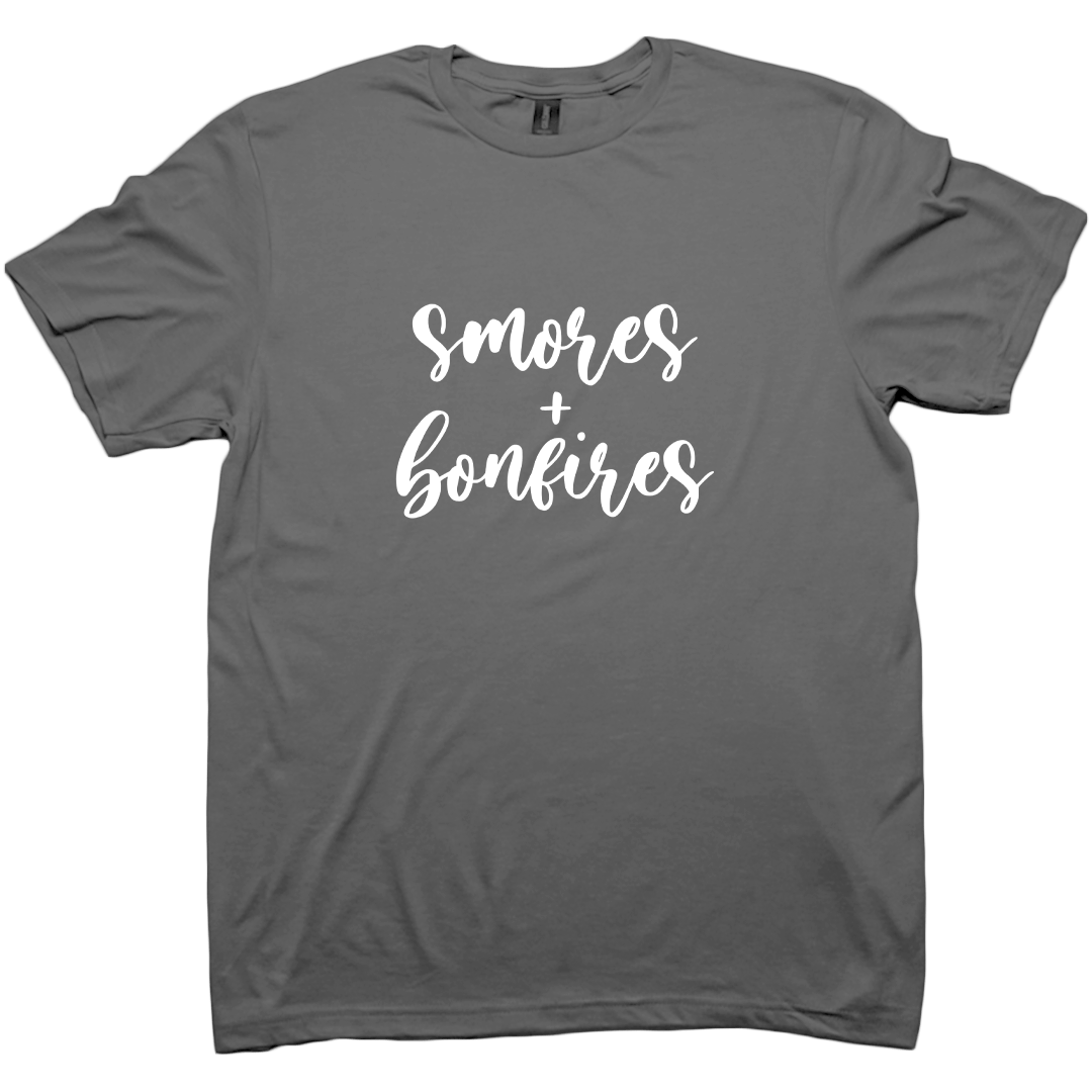 S'mores And Bonfires Adult Tee - Muddy Boots Clothing - T-Shirt