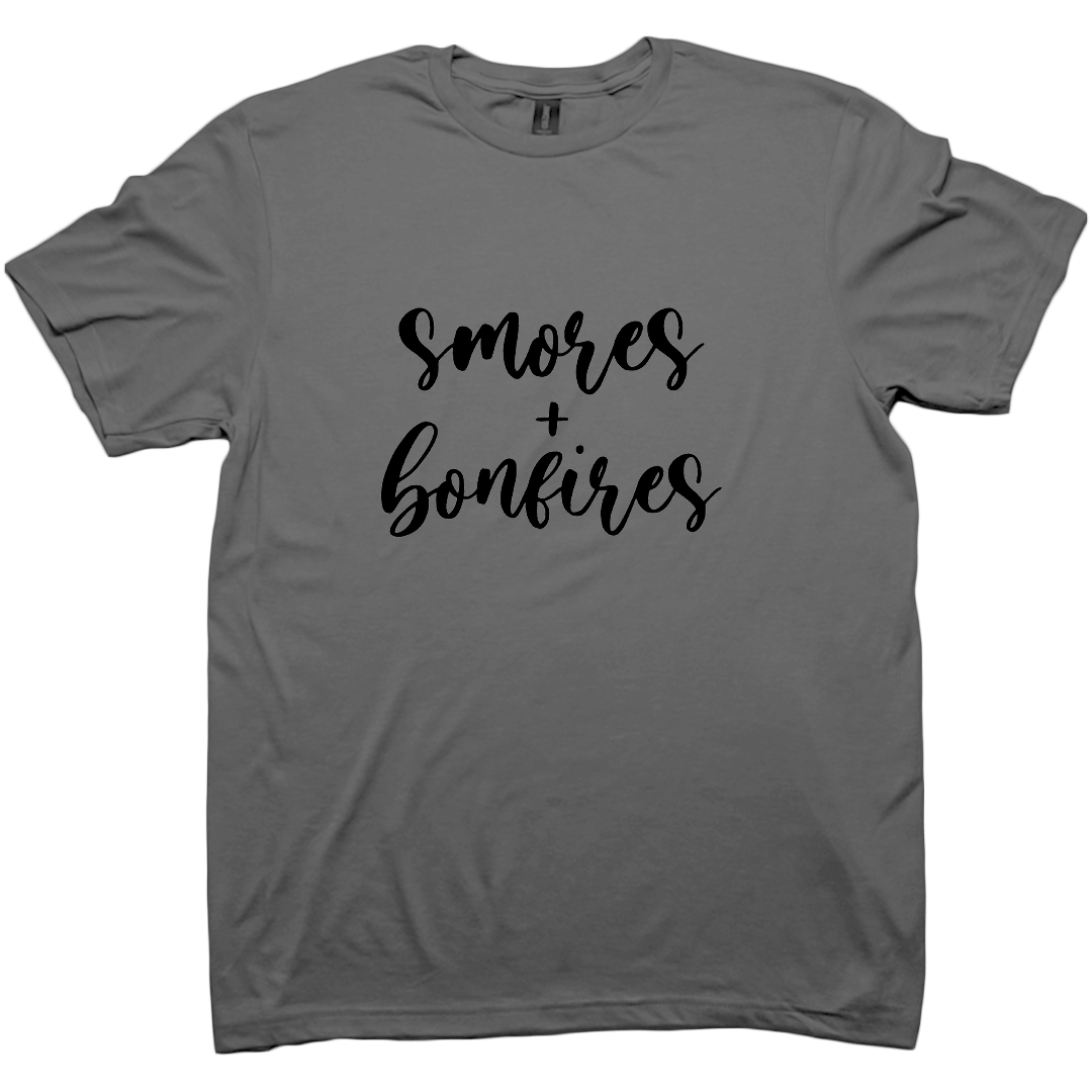 S'mores And Bonfires Adult Tee - Muddy Boots Clothing - T-Shirt