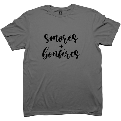 S'mores And Bonfires Adult Tee - Muddy Boots Clothing - T-Shirt