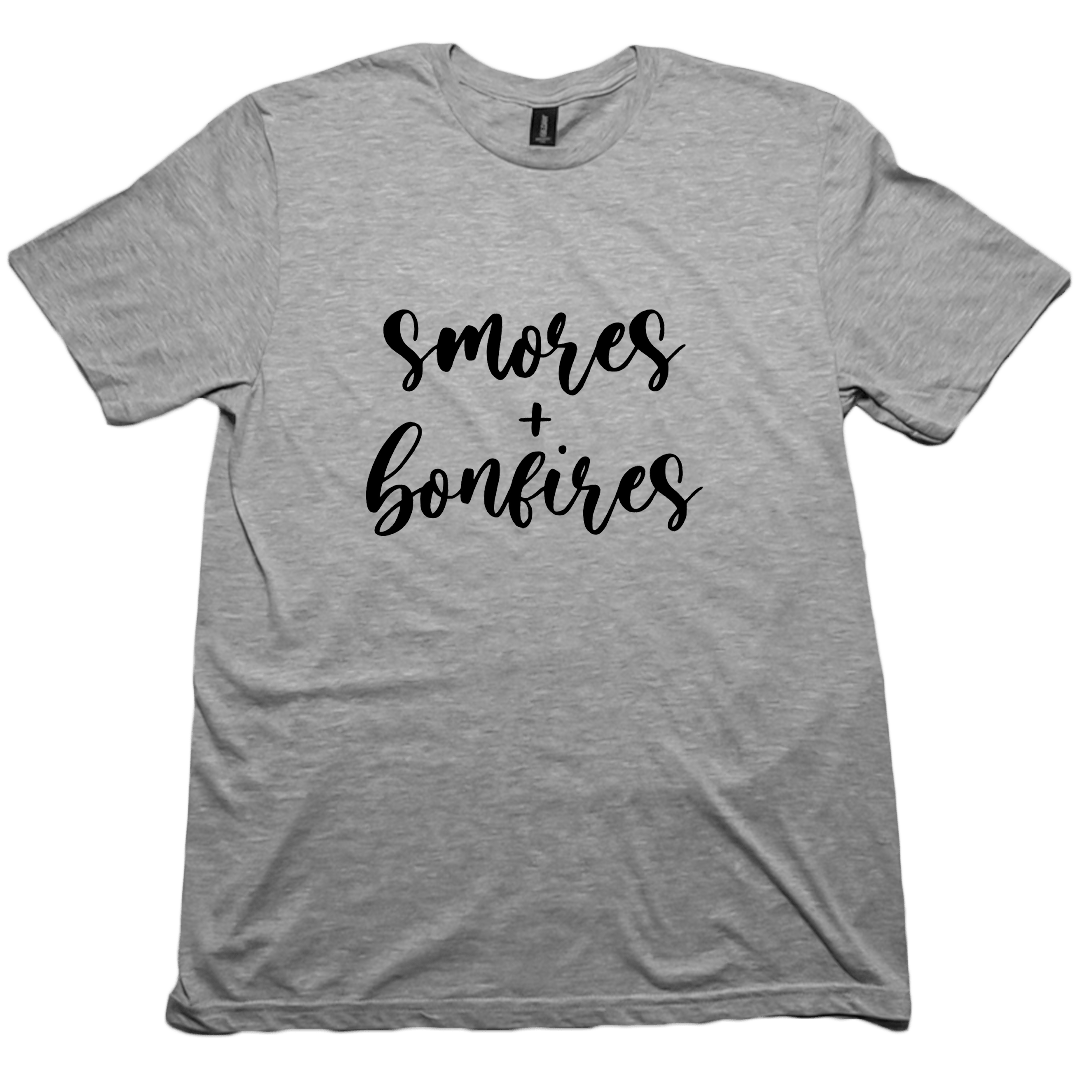 S'mores And Bonfires Adult Tee - Muddy Boots Clothing - T-Shirt