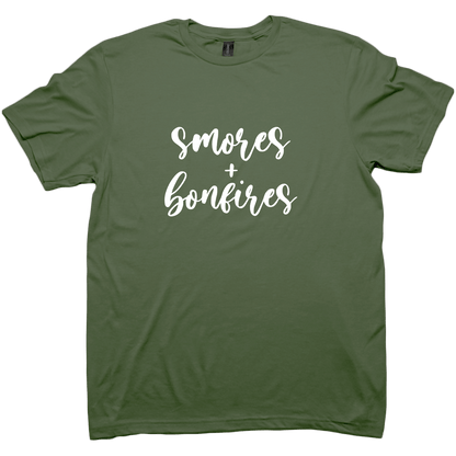 S'mores And Bonfires Adult Tee - Muddy Boots Clothing - T-Shirt