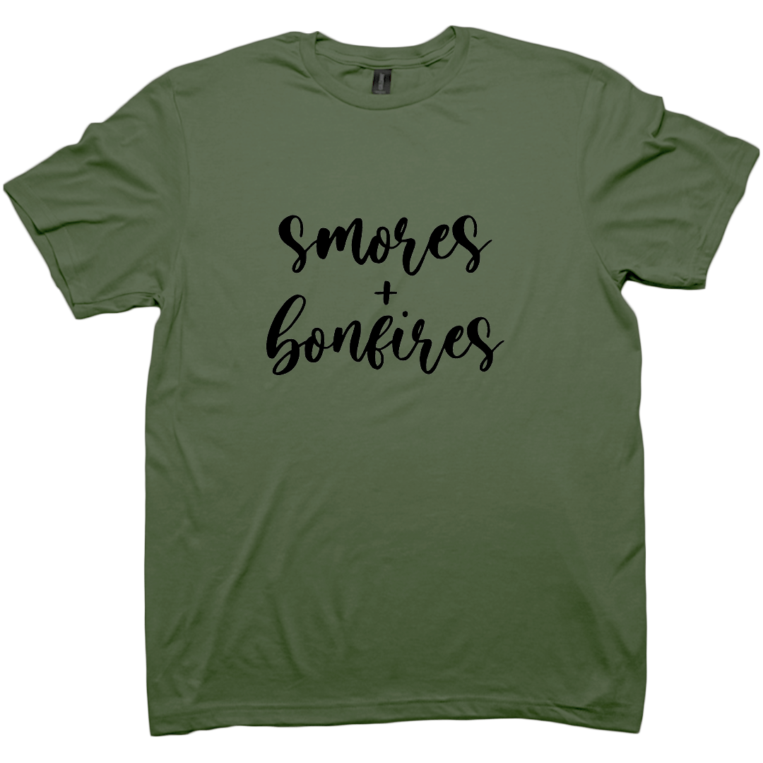 S'mores And Bonfires Adult Tee - Muddy Boots Clothing - T-Shirt