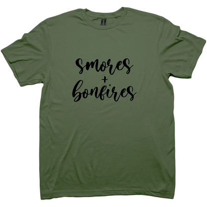 S'mores And Bonfires Adult Tee - Muddy Boots Clothing - T-Shirt