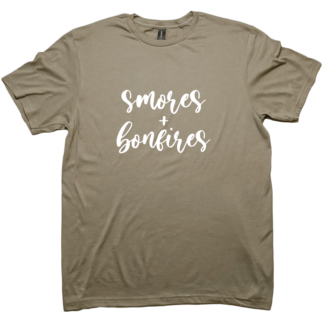 S'mores And Bonfires Adult Tee - Muddy Boots Clothing - T-Shirt