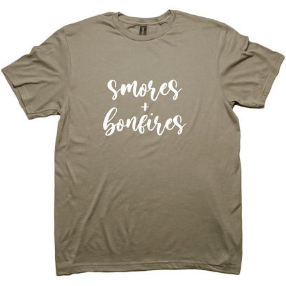 S'mores And Bonfires Adult Tee - Muddy Boots Clothing - T-Shirt