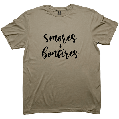 S'mores And Bonfires Adult Tee - Muddy Boots Clothing - T-Shirt