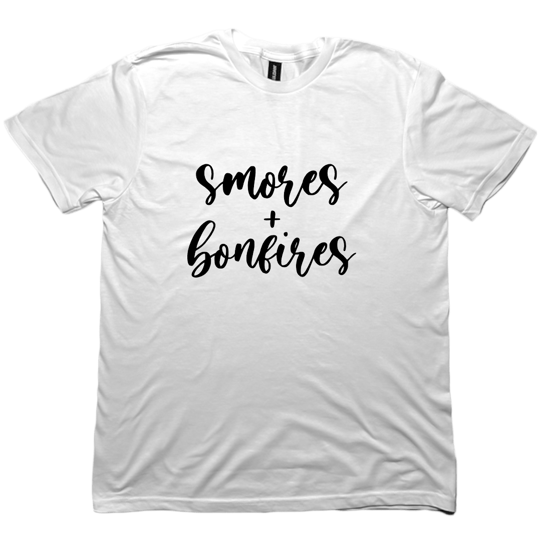S'mores And Bonfires Adult Tee - Muddy Boots Clothing - T-Shirt