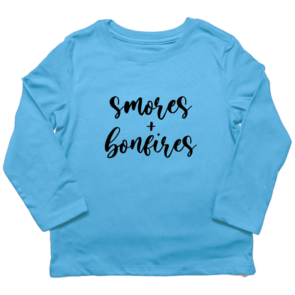 S'mores and Bonfires Kids Long Sleeve Tee - Muddy Boots Clothing - Long Sleeve Tee