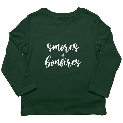 S'mores and Bonfires Kids Long Sleeve Tee - Muddy Boots Clothing - Long Sleeve Tee