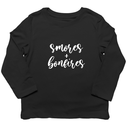 S'mores and Bonfires Toddler Long Sleeve Tee - Muddy Boots Clothing - Long Sleeve Tee