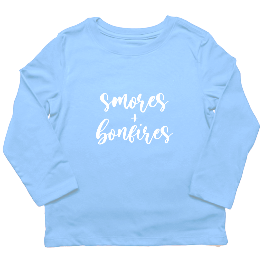 S'mores and Bonfires Toddler Long Sleeve Tee - Muddy Boots Clothing - Long Sleeve Tee