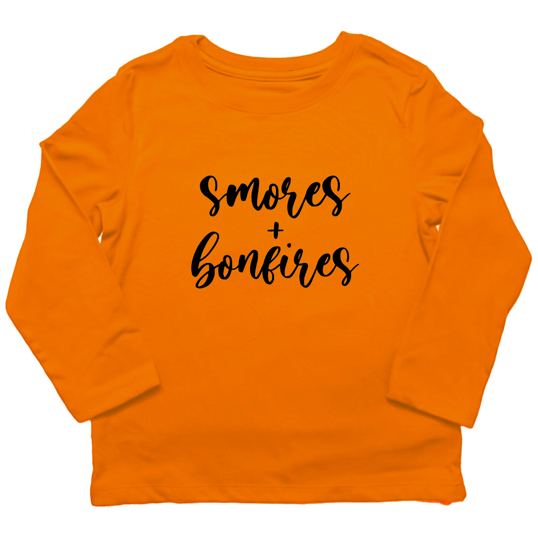 S'mores and Bonfires Toddler Long Sleeve Tee - Muddy Boots Clothing - Long Sleeve Tee