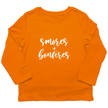 S'mores and Bonfires Toddler Long Sleeve Tee - Muddy Boots Clothing - Long Sleeve Tee