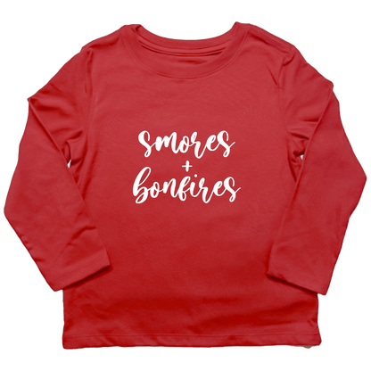 S'mores and Bonfires Toddler Long Sleeve Tee - Muddy Boots Clothing - Long Sleeve Tee