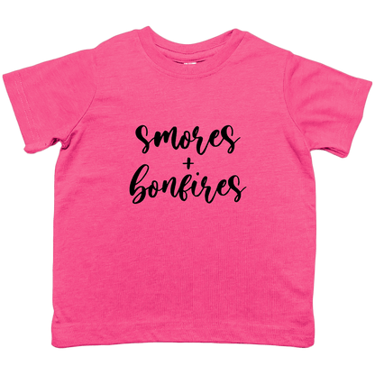 S'mores And Bonfires Toddler Tee - Muddy Boots Clothing - T-Shirt