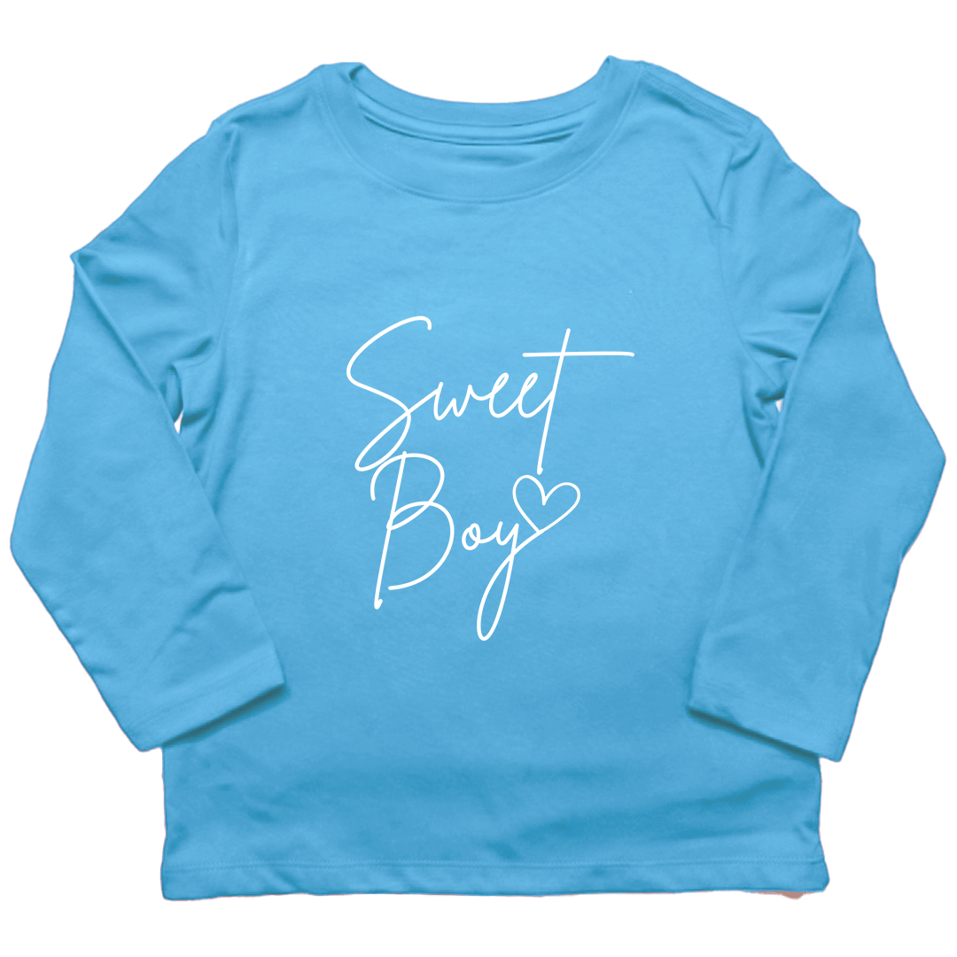 Sweet Boy Kids Long Sleeve Tee - Muddy Boots Clothing - Long Sleeve Tee