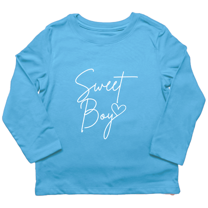 Sweet Boy Kids Long Sleeve Tee - Muddy Boots Clothing - Long Sleeve Tee