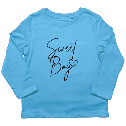 Sweet Boy Kids Long Sleeve Tee - Muddy Boots Clothing - Long Sleeve Tee