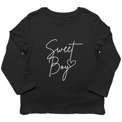 Sweet Boy Kids Long Sleeve Tee - Muddy Boots Clothing - Long Sleeve Tee