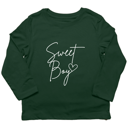 Sweet Boy Kids Long Sleeve Tee - Muddy Boots Clothing - Long Sleeve Tee