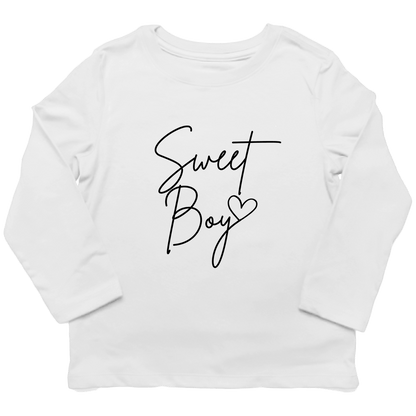 Sweet Boy Kids Long Sleeve Tee - Muddy Boots Clothing - Long Sleeve Tee
