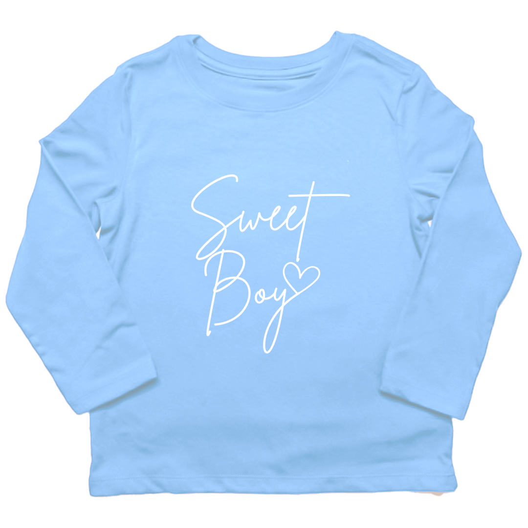 Sweet Boy Toddler Long Sleeve Tee - Muddy Boots Clothing - Long Sleeve Tee