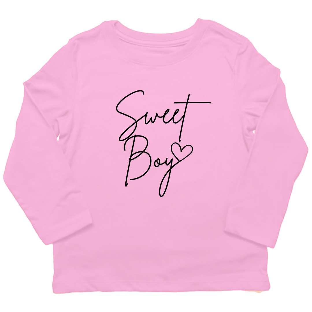 Sweet Boy Toddler Long Sleeve Tee - Muddy Boots Clothing - Long Sleeve Tee