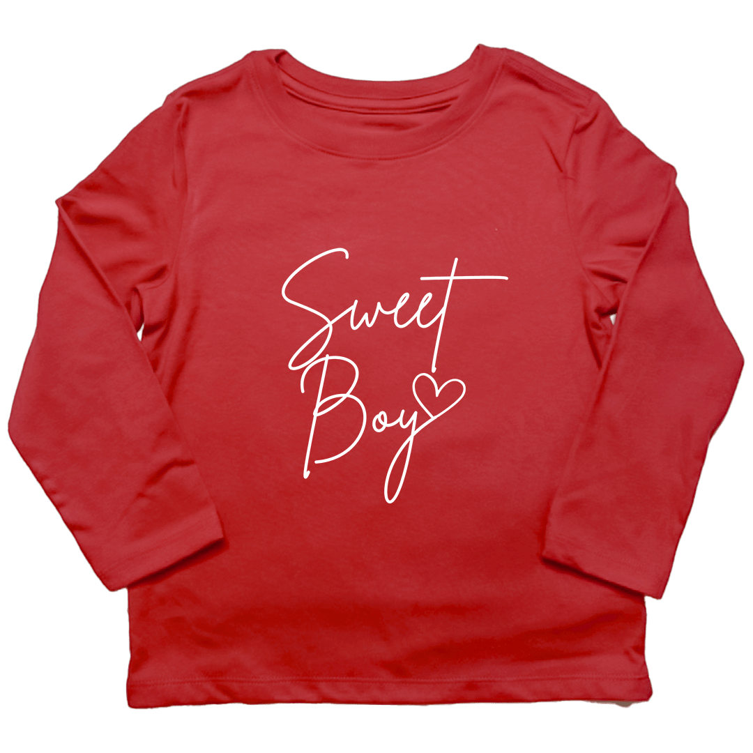 Sweet Boy Toddler Long Sleeve Tee - Muddy Boots Clothing - Long Sleeve Tee