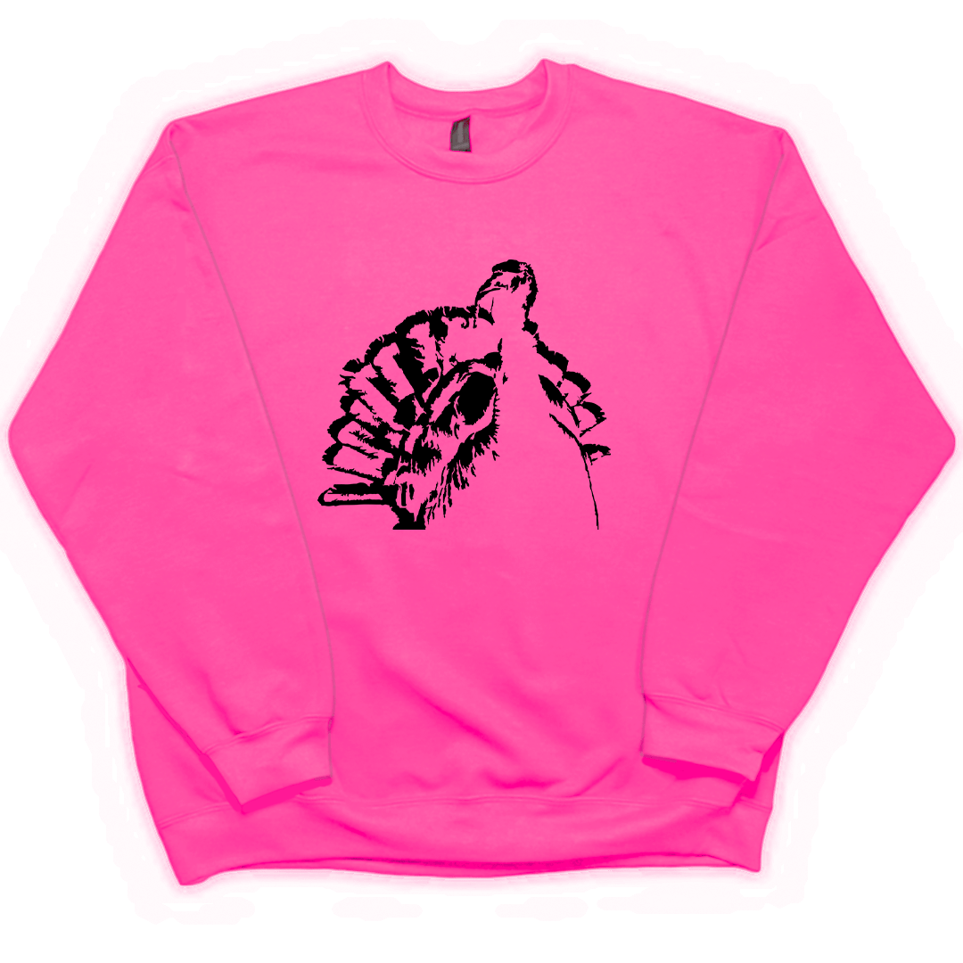 Turkey Contour Adult Crew Neck Sweatshirt - Muddy Boots Clothing - Crew Neck Sweatshirt
