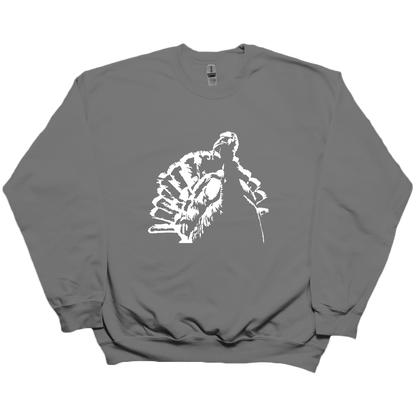 Turkey Contour Adult Crew Neck Sweatshirt - Muddy Boots Clothing - Crew Neck Sweatshirt