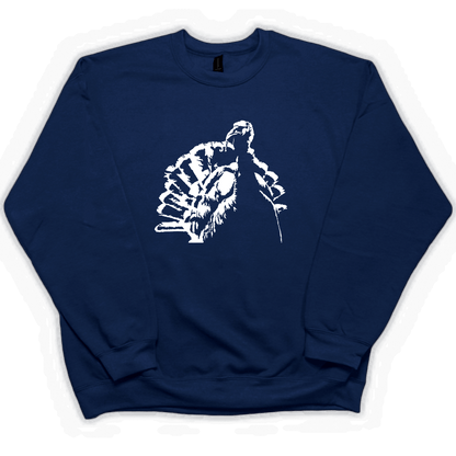 Turkey Contour Adult Crew Neck Sweatshirt - Muddy Boots Clothing - Crew Neck Sweatshirt