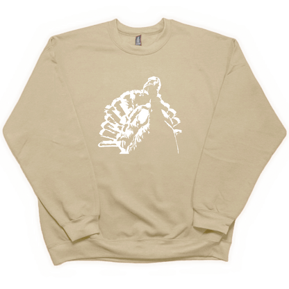 Turkey Contour Adult Crew Neck Sweatshirt - Muddy Boots Clothing - Crew Neck Sweatshirt