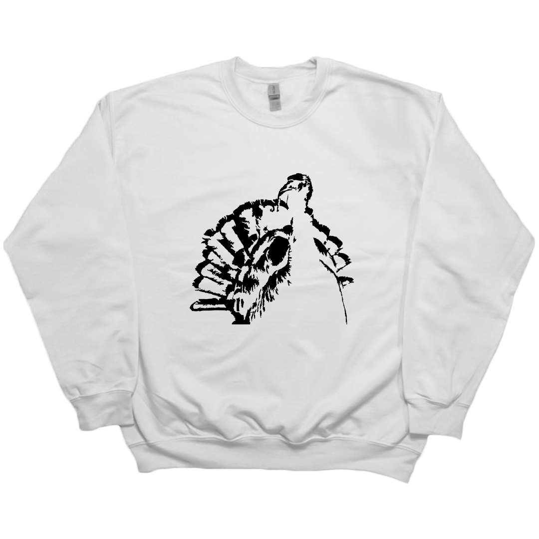 Turkey Contour Adult Crew Neck Sweatshirt - Muddy Boots Clothing - Crew Neck Sweatshirt