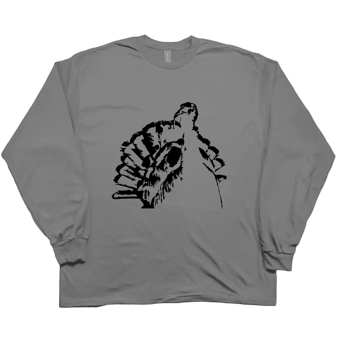 Turkey Contour Adult Long Sleeve Tee - Muddy Boots Clothing - Long Sleeve Tee