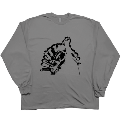 Turkey Contour Adult Long Sleeve Tee - Muddy Boots Clothing - Long Sleeve Tee