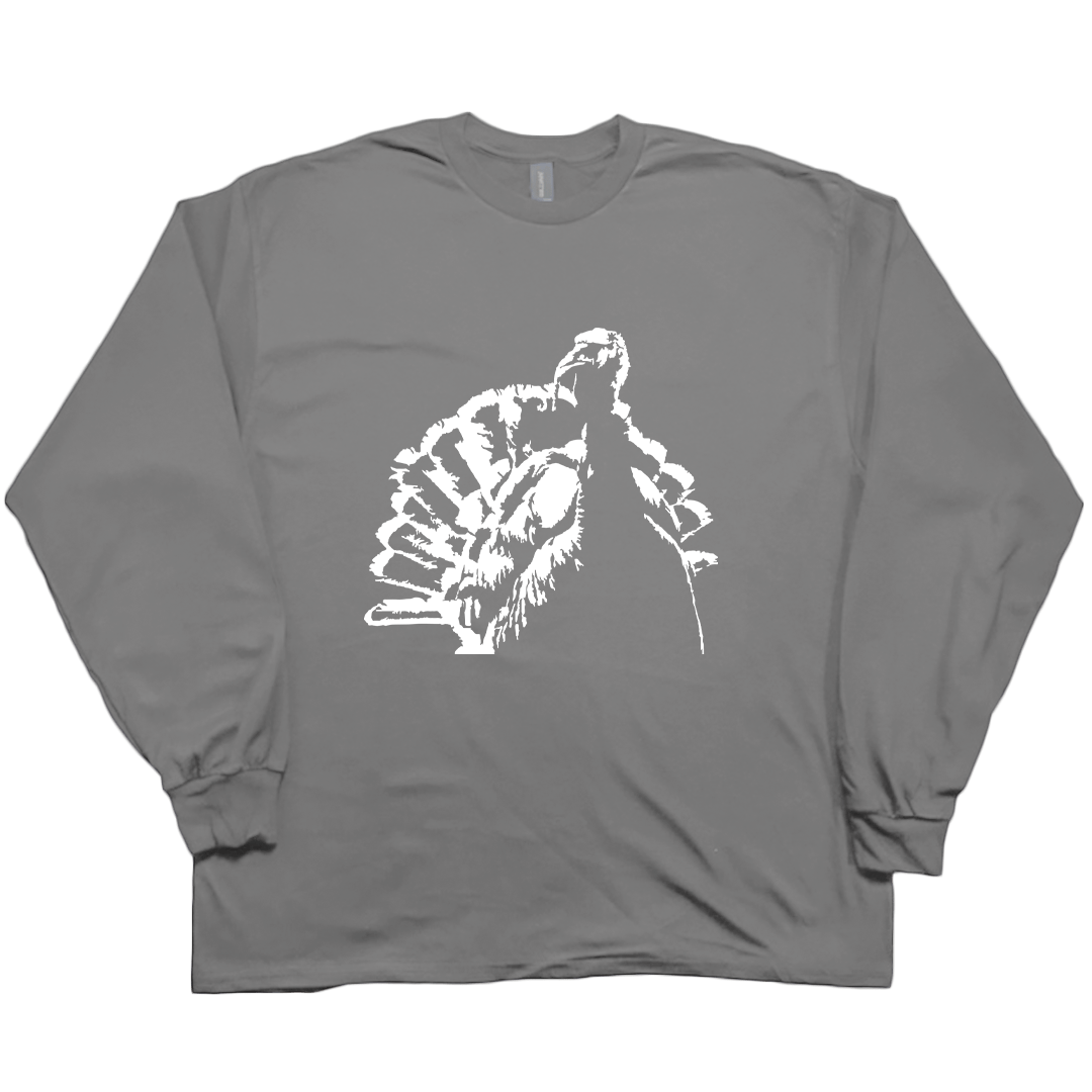 Turkey Contour Adult Long Sleeve Tee - Muddy Boots Clothing - Long Sleeve Tee