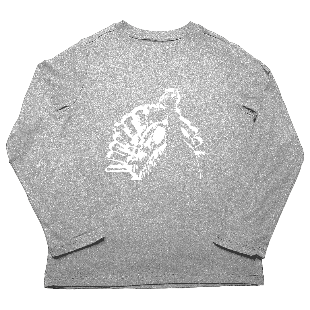 Turkey Contour Adult Long Sleeve Tee - Muddy Boots Clothing - Long Sleeve Tee