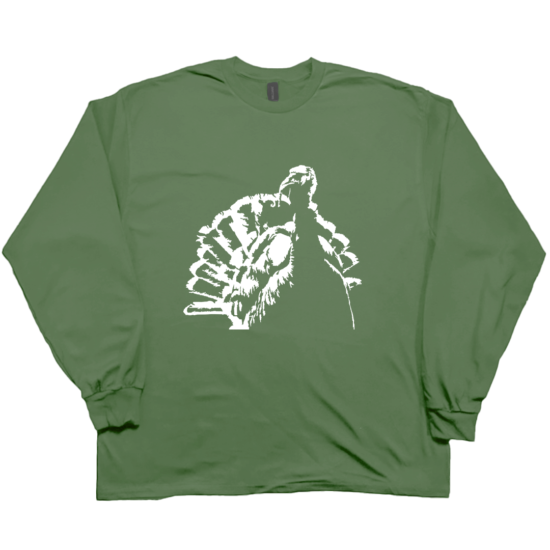 Turkey Contour Adult Long Sleeve Tee - Muddy Boots Clothing - Long Sleeve Tee