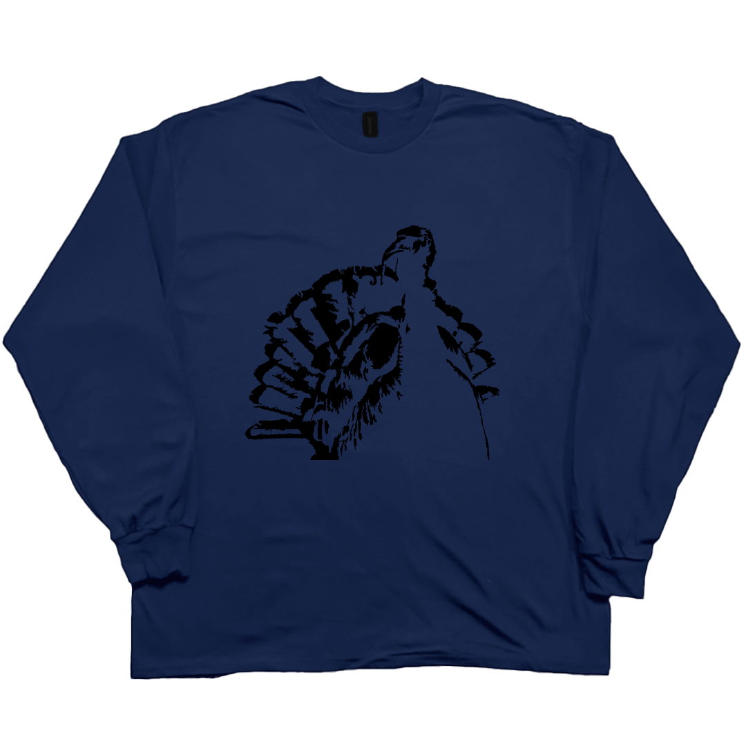 Turkey Contour Adult Long Sleeve Tee - Muddy Boots Clothing - Long Sleeve Tee