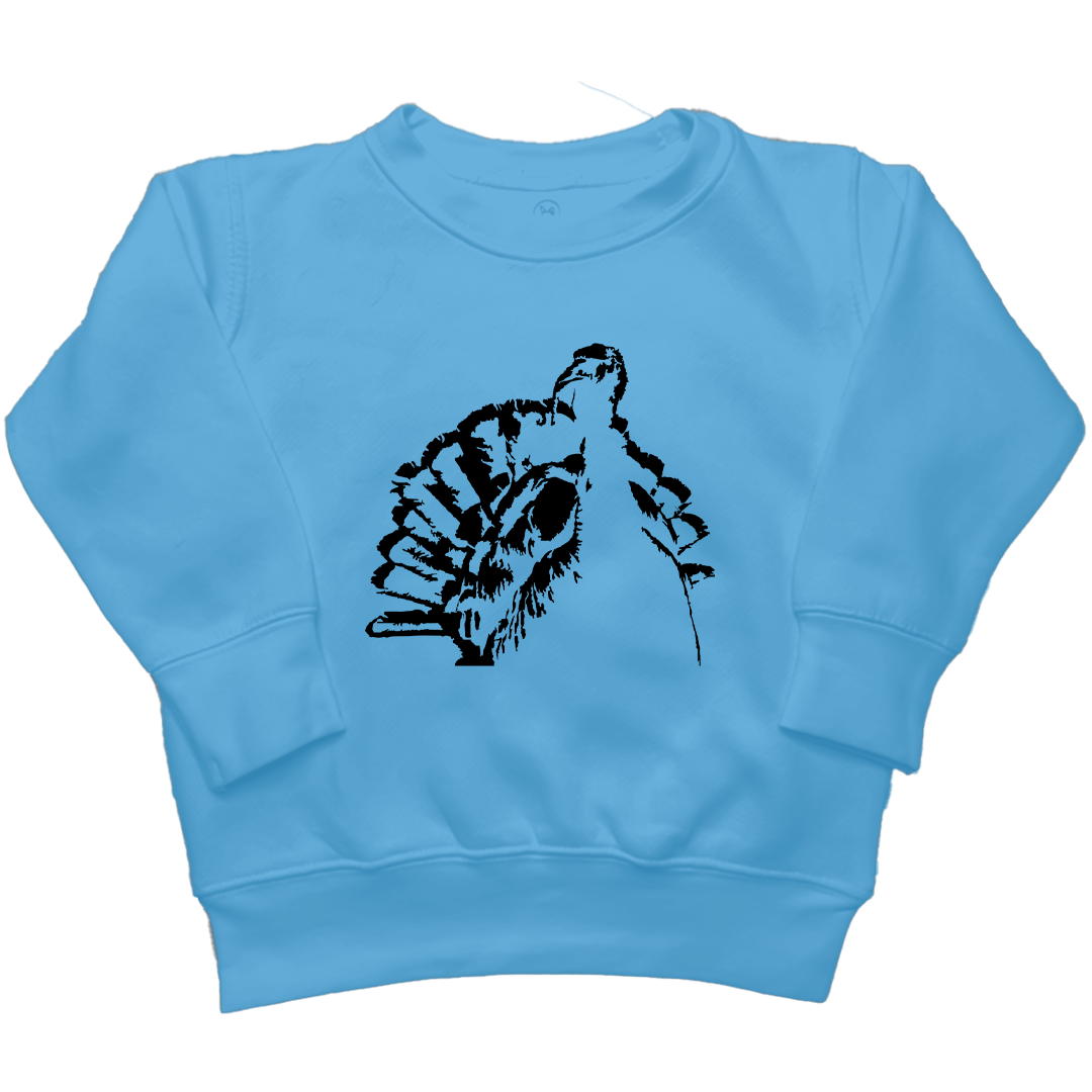 Turkey Contour Kids Crew Neck Sweatshirt - Muddy Boots Clothing - Crew Neck Sweatshirt