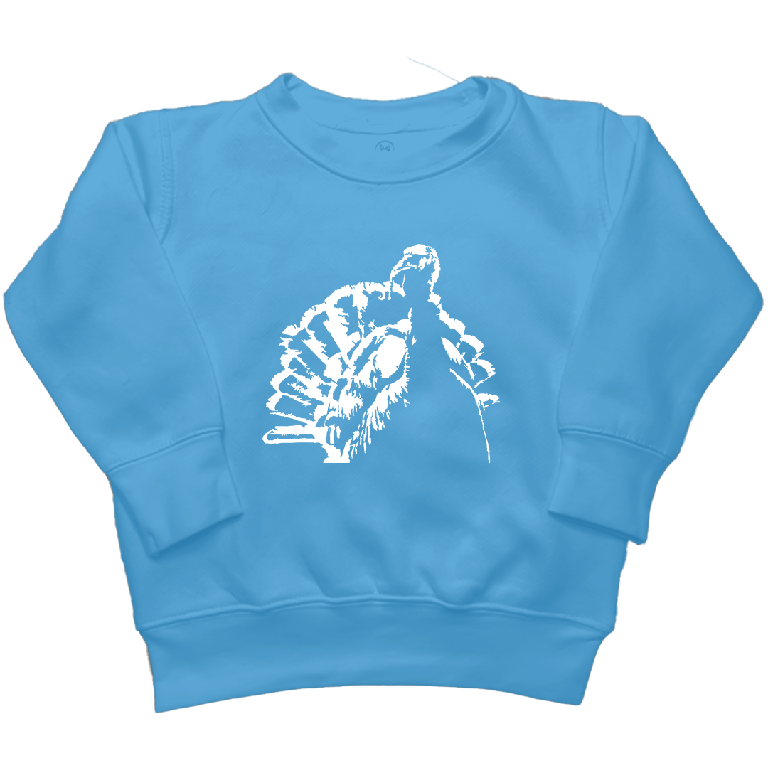 Turkey Contour Kids Crew Neck Sweatshirt - Muddy Boots Clothing - Crew Neck Sweatshirt