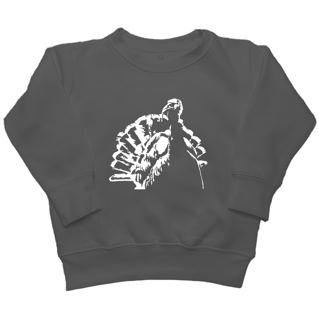 Turkey Contour Kids Crew Neck Sweatshirt - Muddy Boots Clothing - Crew Neck Sweatshirt