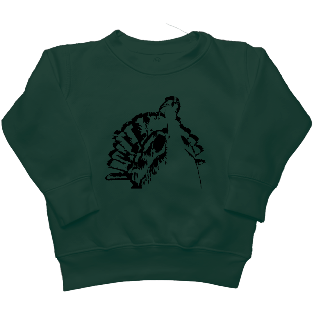 Turkey Contour Kids Crew Neck Sweatshirt - Muddy Boots Clothing - Crew Neck Sweatshirt