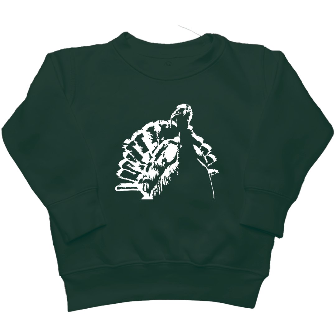 Turkey Contour Kids Crew Neck Sweatshirt - Muddy Boots Clothing - Crew Neck Sweatshirt