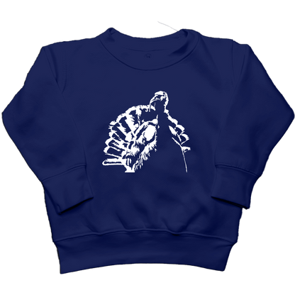 Turkey Contour Kids Crew Neck Sweatshirt - Muddy Boots Clothing - Crew Neck Sweatshirt
