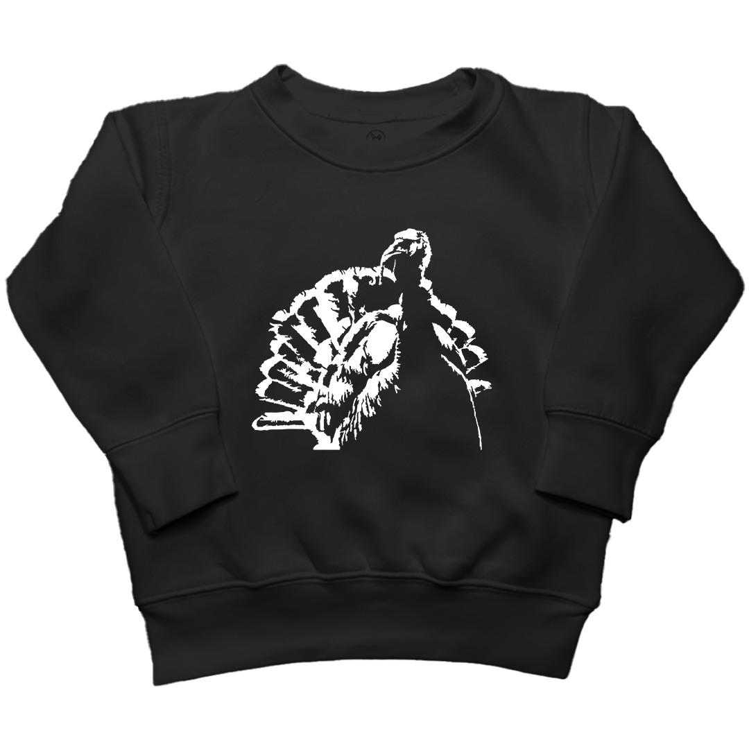 Turkey Contour Toddler Crew Neck Sweatshirt - Muddy Boots Clothing - Crew Neck Sweatshirt