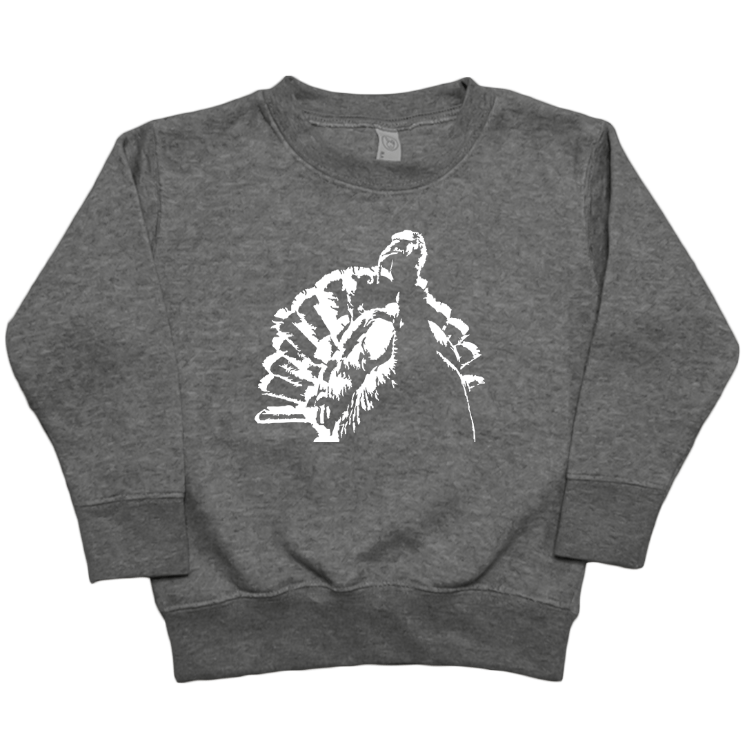 Turkey Contour Toddler Crew Neck Sweatshirt - Muddy Boots Clothing - Crew Neck Sweatshirt