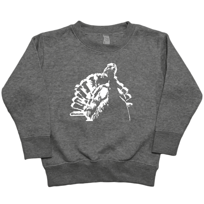 Turkey Contour Toddler Crew Neck Sweatshirt - Muddy Boots Clothing - Crew Neck Sweatshirt