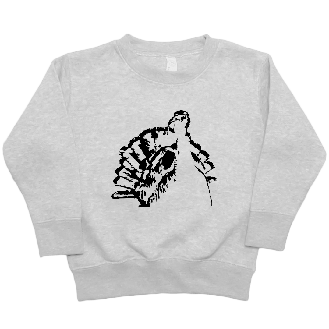 Turkey Contour Toddler Crew Neck Sweatshirt - Muddy Boots Clothing - Crew Neck Sweatshirt