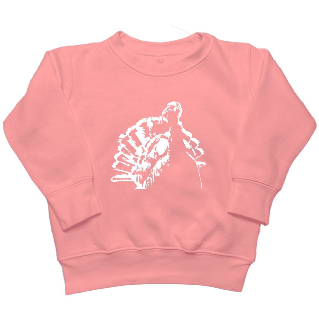 Turkey Contour Toddler Crew Neck Sweatshirt - Muddy Boots Clothing - Crew Neck Sweatshirt